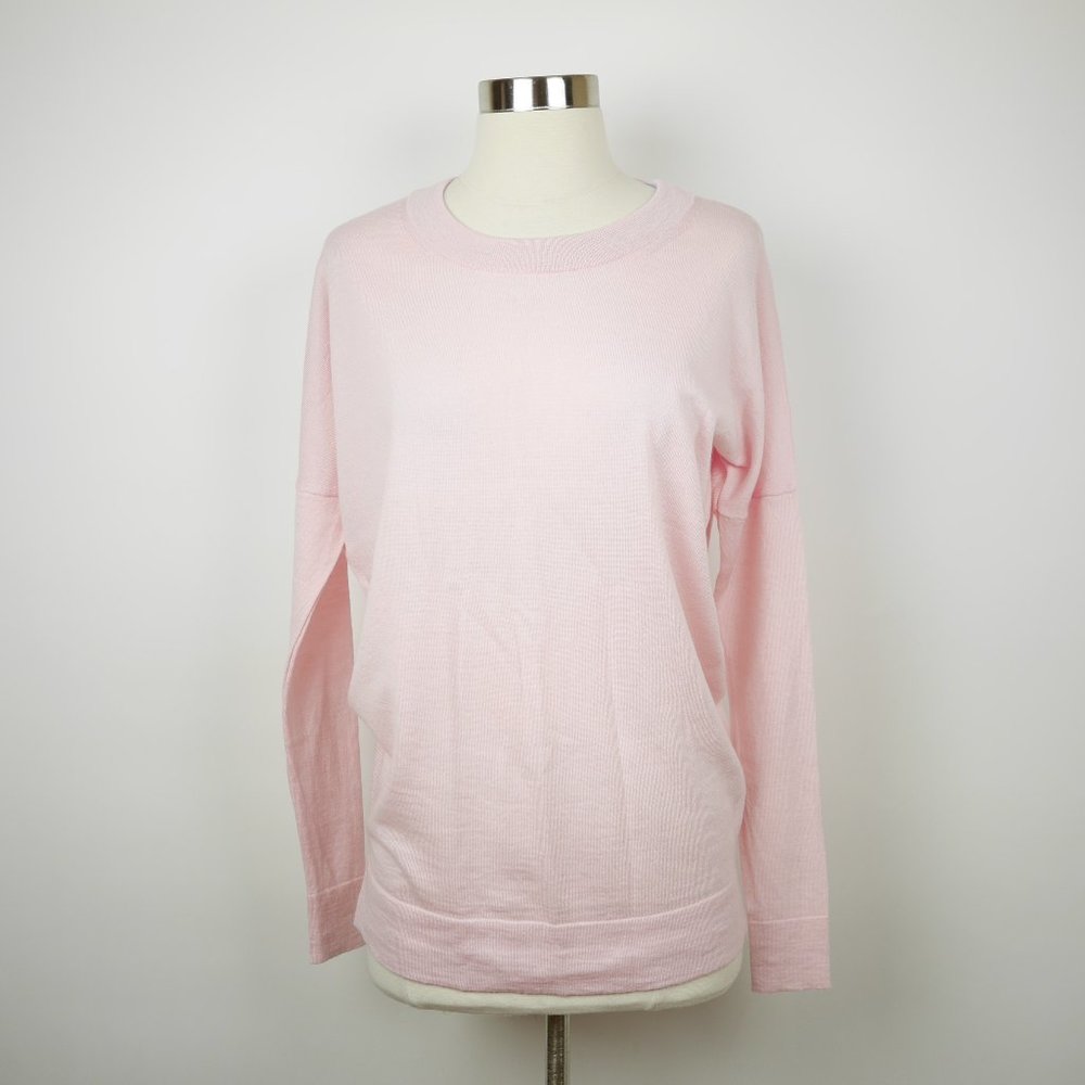 J. CREW Women's XS - Light pink knit long sleeve wool pullover sweater loose fit